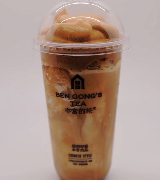 Large Gold Oolong Coffee Milk Slush / 鸳鸯咖啡沙冰